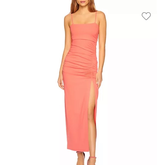 Susana Monaco Ruched Dress in Peaches - Picture 1 of 11
